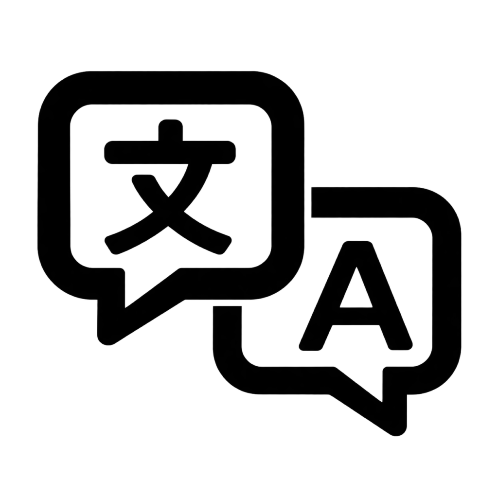 Language and translation icon