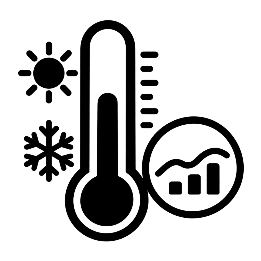 Temperature range icon